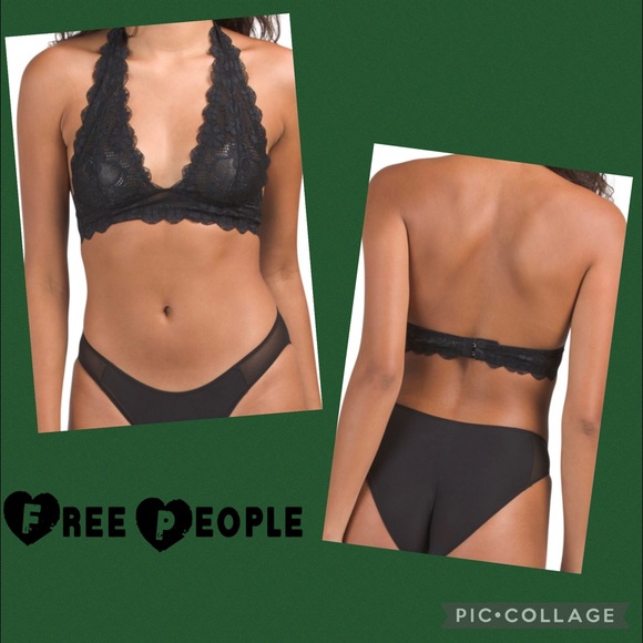 Free People Galloon Lace Halter Bra - Picture 3 of 10